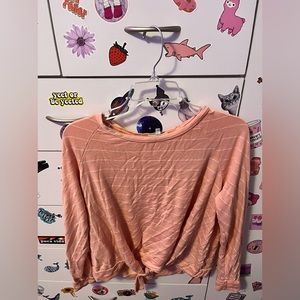 Pink striped shirt- Never Worn- Size XL